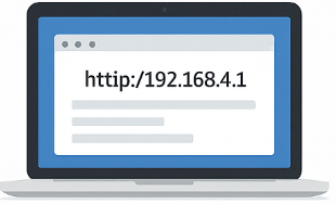 IP-Adresse 192.168.4.1 eingeben